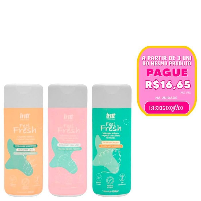 Feel Fresh Sabonete íntimo Aromático 100ml Intt