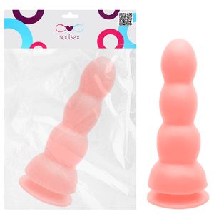 Plug Borracha Maciço Ventosa 17,5 X 5cm Soulsex