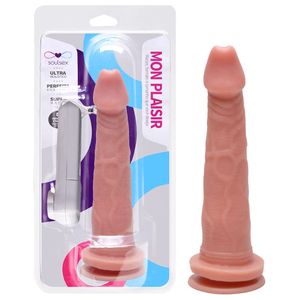Prótese Vibrador Externo Ventosa 20 X 3,5cm Soulsex