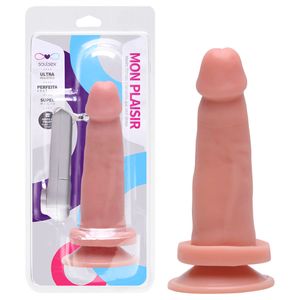 Prótese Vibrador Externo Ventosa 13,5 X 3,5cm Soulsex