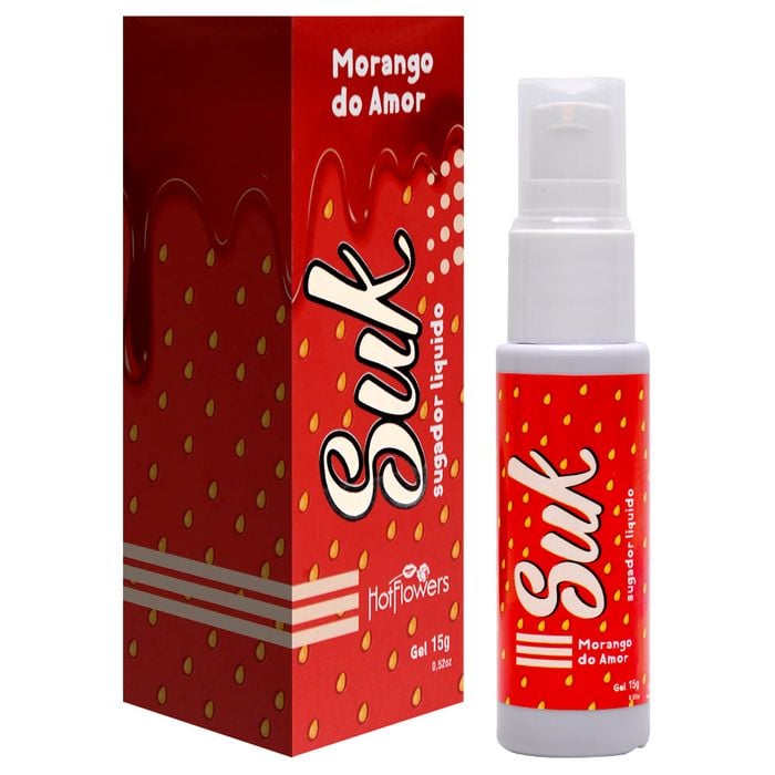 Suk Sugador Líquido Beijável 15g Hot Flowers