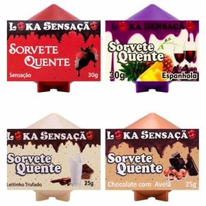 Vela Comestível Sorvete Quente 25g Loka Sensação