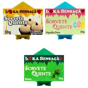 Vela Comestível Sorvete Quente 25g Loka Sensação