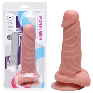 Prótese Vibrador Com Ventosa 14 X 3,7cm Soulsex
