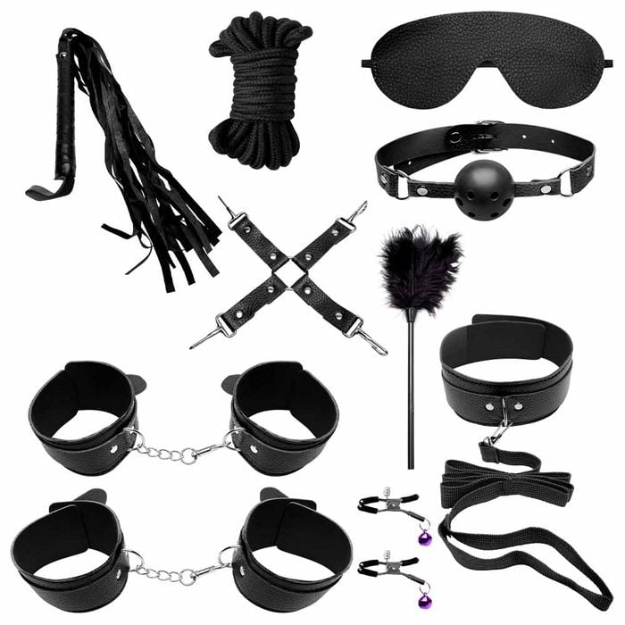 Kit 10 Itens Sado Bandage Bdsm 3 Sexy Import