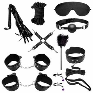 Kit 10 Itens Sado Bandage Bdsm 3 Sexy Import