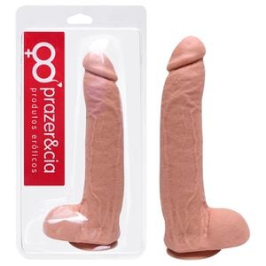 Pênis De Borracha Maciça 29,5 X 5,8cm Prazer E Cia