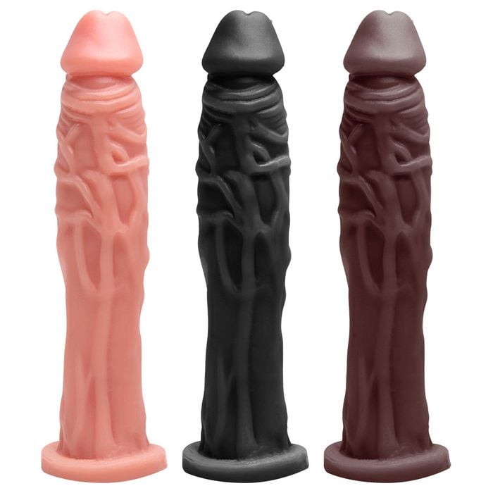 Prótese Maciça Veias Realística 17,5 X 3,5cm Soulsex