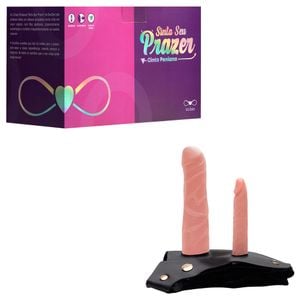 Cinta Ativa Dupla Pênis 18 X 4cm E 13 X 2,3cm Soulsex
