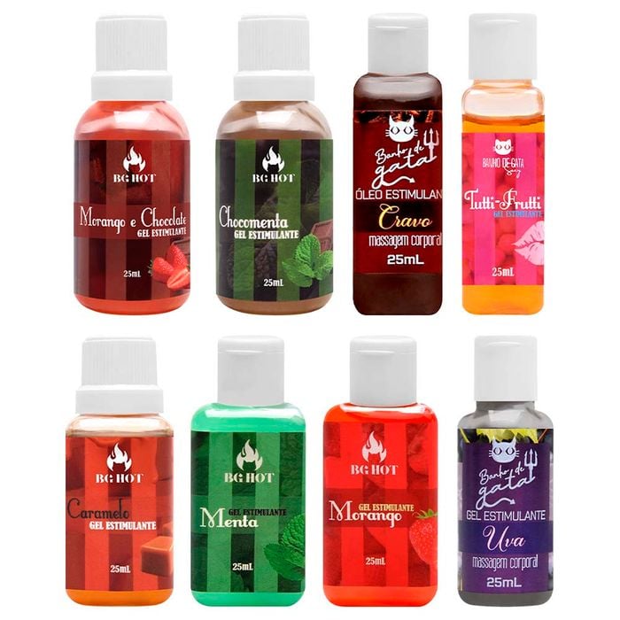 Gel óleo Beijável Estimulante 25ml Banho De Gata