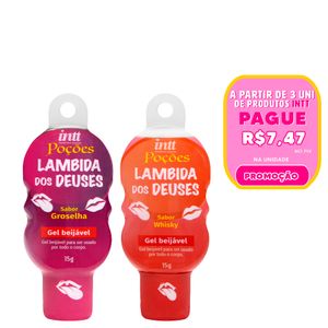 Poção Lambida Dos Deuses Gel Beijável Hot 15g Intt