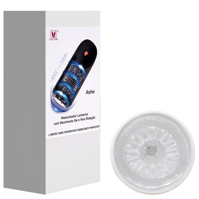 Masturbador Lanterna Vai Vem Rotação Ashe Vipmix