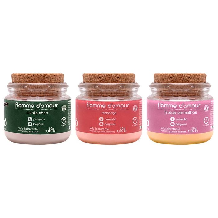 Vela Flamme D´amour Beijável 30g Santo