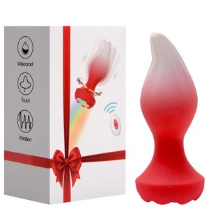 Plug Anal Silicone 10 Vibrações Rotação Sem Fio Vipmix
