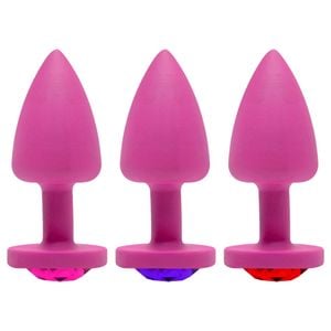 Plug Anal Abs Rosa Redondo Pedra Sensual Love