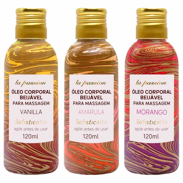 óleo Beijável Massagem La Passion 120ml Sofisticatto