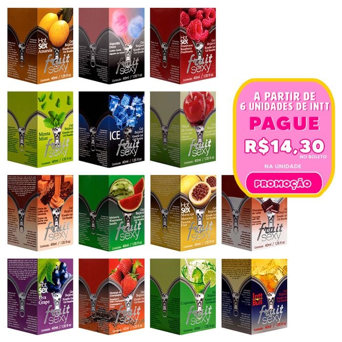 Fruit Sexy Gel Beijável Saborizado 40g Intt