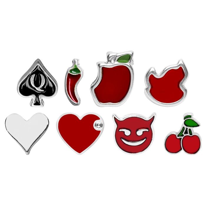 Emoji Metal Prateado Calcinha Personalizável Yaffa