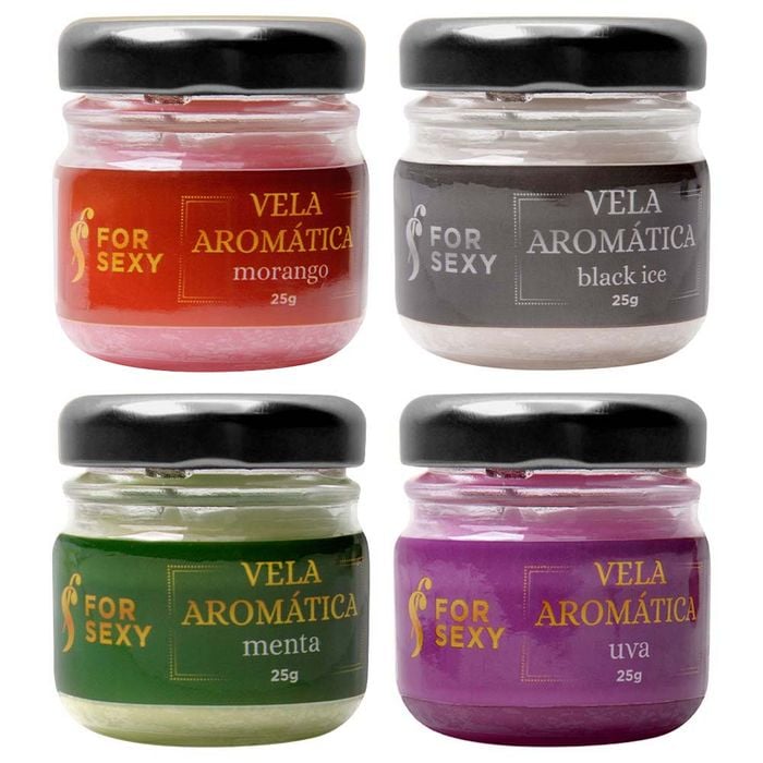 Vela Aromática Massagem Beijável 25g For Sexy