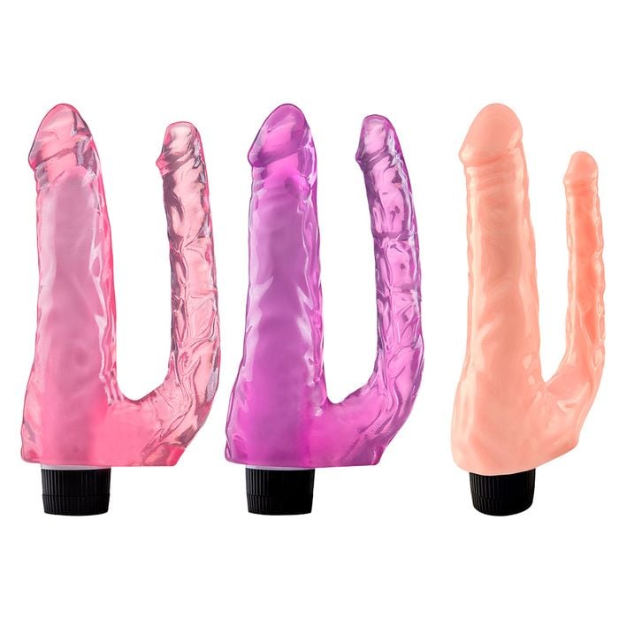Pênis Vibrador Duplo Dong 21,5 X 4,5cm Youvibe Vipmix