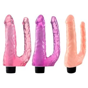 Pênis Vibrador Duplo Dong 21,5 X 4,5cm Youvibe Vipmix