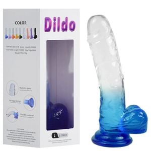 Pênis Color Jelly 20,5 X 4cm Com Ventosa Youvibe Vipmix