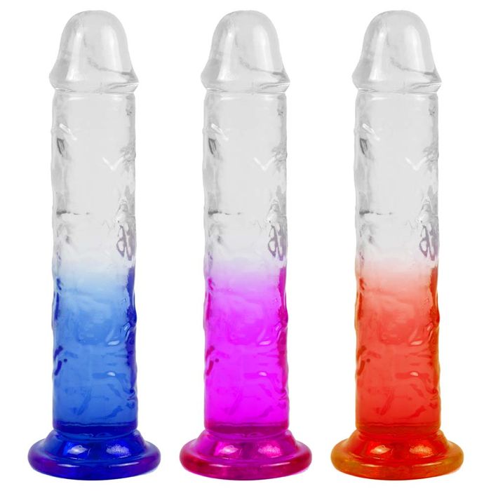Pênis Color Jelly 19,5 X 3,8cm Ventosa Youvibe Vipmix