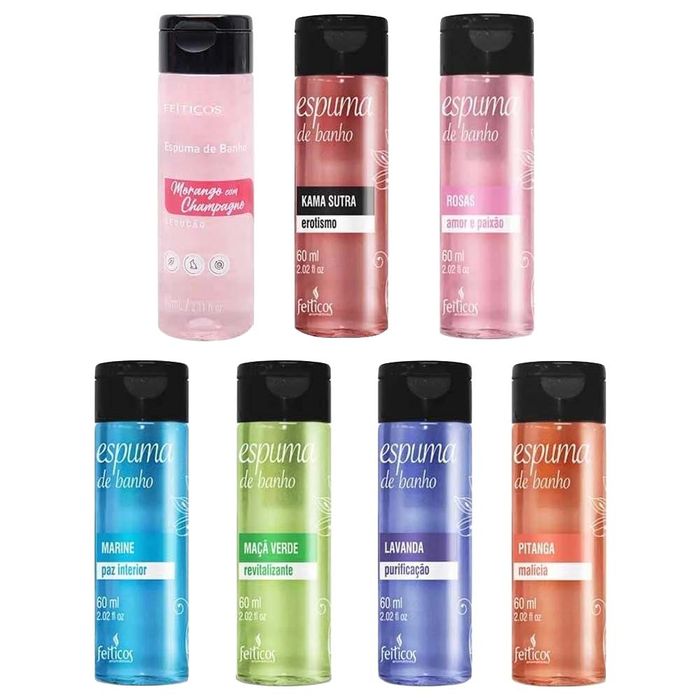 Espuma De Banho Aromática 60ml Feitiços