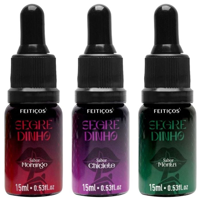Segredinho Aromático Gotas Excitantes 15ml Feitiços