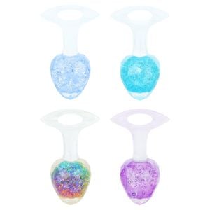 Plug Anal M Diamante Esfera Vidro 9,1 X 5,7cm Vipmix