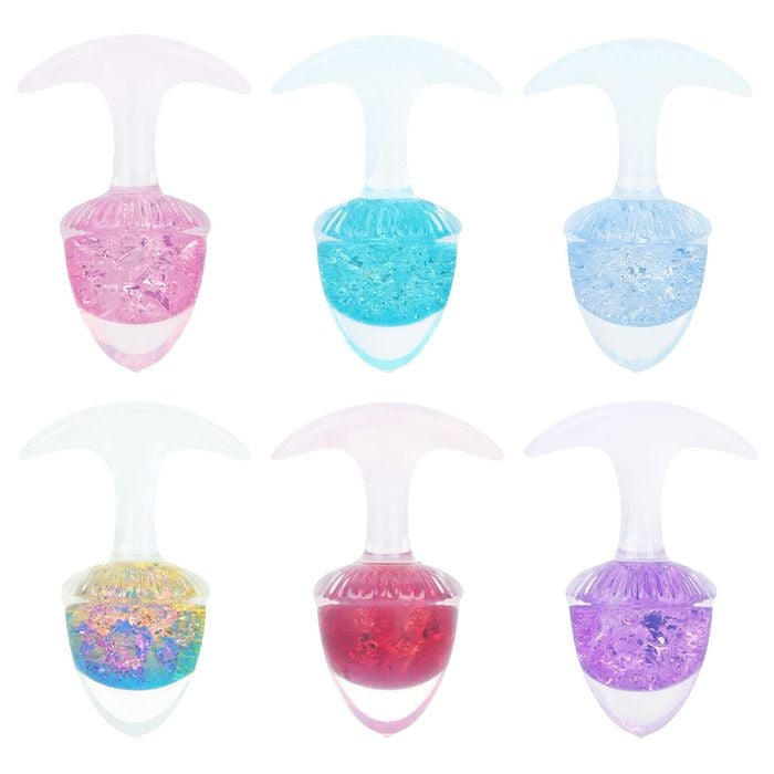 Plug Anal M Bolota Esfera Vidro 9,4 X 6,5cm Vipmix