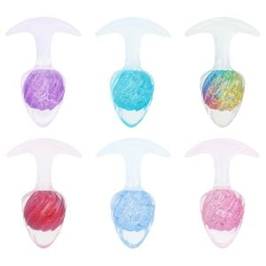 Plug Anal M Twister Esfera Vidro 9,4 X 6,5cm Vipmix