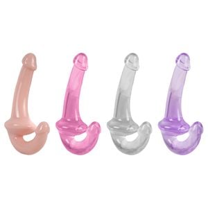 Pênis Duplo Jelly 20 X 3,3cm Strapless Youvibe Vipmix