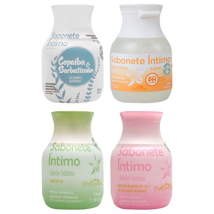Sabonete íntimo Líquido 35ml Hot Flowers