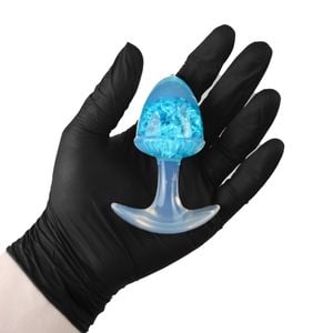 Plug Anal M Bolota Esfera Vidro 9,4 X 6,5cm Vipmix