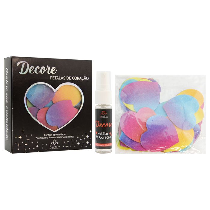 Pétalas Coração Colorida Com Aromatizador Sedux