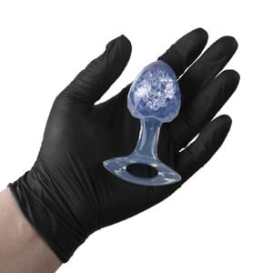 Plug Anal M Diamante Esfera Vidro 9,1 X 5,7cm Vipmix