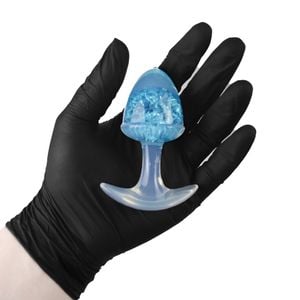 Plug Anal M Bolota Esfera Vidro 9,4 X 6,5cm Vipmix