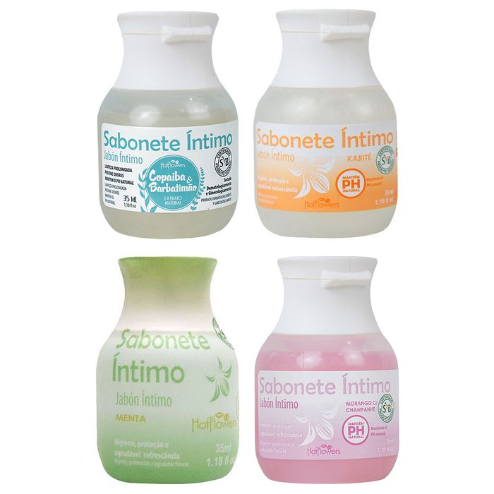 Sabonete íntimo Líquido 35ml Hot Flowers