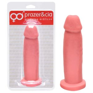 Pênis De Borracha Maciça 15,4 X 3,9cm Prazer E Cia
