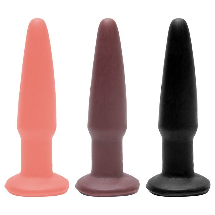 Plug Anal De Borracha Maciça 11 X 2,5cm Prazer E Cia
