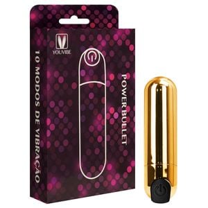 Power Bullet Recarregável Com 10 Vibrações Vipmix