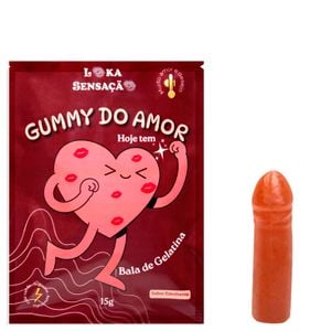 Gummy Do Amor Bala De Gelatina 15g Loka Sensação