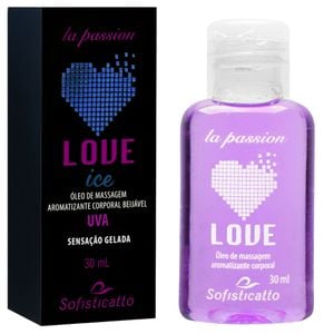 Love Ice óleo Beijável Massagem 30ml Sofisticatto