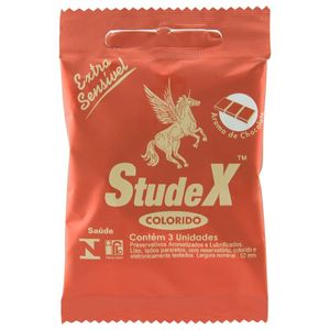 PRESERVATIVO CHOCOLATE COM 3 UNIDADES STUDEX