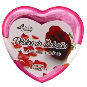 CORAÇÃO ACRÍLICO PÉTALAS VERMELHA 120 UNIDADES BRASIL FETICHE