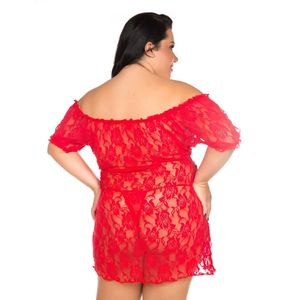 Camisola Sensual Plus Size Ciganinha Pimenta Sexy