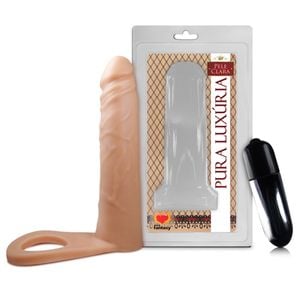 Anel Com Protese Auxiliar E Vibro 16 X 38cm Sexy Fantasy