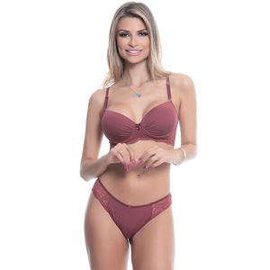 Conjunto 12 Taca Microfibra Com Renda Sensual Love