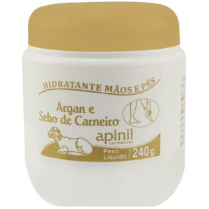 GEL MÃOS E PÉS ARGAN E SEBO DE CARNEIRO 240G APINIL